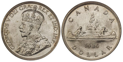 カナダ ジョージ5世 ドル 1936年 PCGS MS64