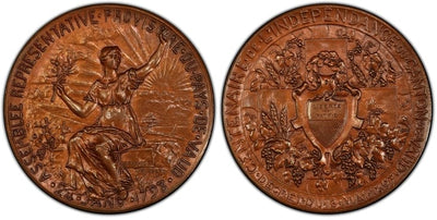 kosuke_dev スイス カントン ヴォー州 メダル 1897年 PCGS MS64BN