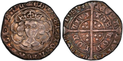 グレートブリテン イングランド エドワード4世 グロート 1466-1467年 PCGS AU50