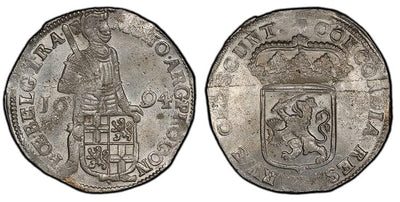 kosuke_dev オランダ ユトレヒト 騎士立像 ダカット 48シュトゥーバー 銀貨 1694年 PCGS MS63