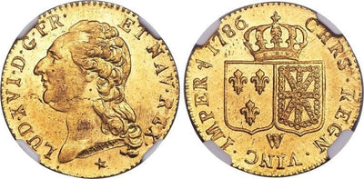 kosuke_dev フランス ルイ16世 ルイドール金貨 1786年 NGC MS66