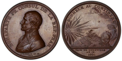アンティークコインギャラリア フランス ナポレオン メダル 1801年 PCGS SP63