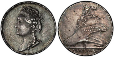 kosuke_dev ロシア エカチェリーナ2世 メダル 1782年 PCGS MS62