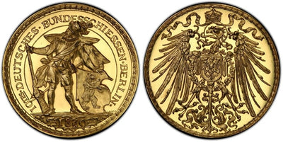 アンティークコインギャラリア ドイツ帝国 シューティングメダル 1890年 PPCGS SP63
