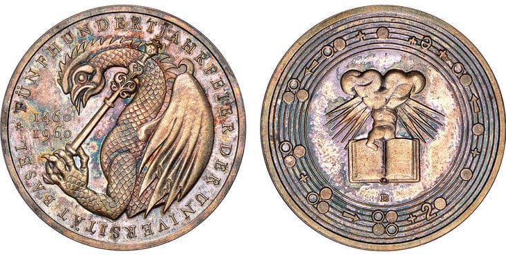 kosuke_dev スイス カントン バーゼル シューティングメダル 1960年 Gem Mint State