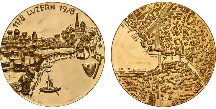 kosuke_dev スイス カントン ルツェルン メダル 1978年 NGC PR65UCAM