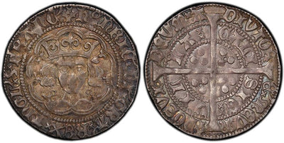 アンティークコインギャラリア イングランド ヘンリー6世 グロート 1422-1427年 PCGS AU50