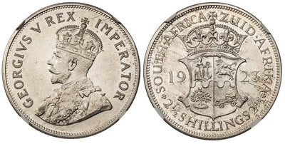 kosuke_dev 南アフリカ ジョージ5世 2-1/2シリング銀貨 1923年 NGC PR64