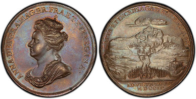 アメリカ合衆国 イギリス アン女王 メダル 1702年 PCGS MS66BN