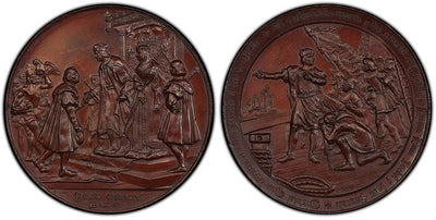 kosuke_dev スペイン クリストファー・コロンブス メダル 1892年 PCGS MS64BN