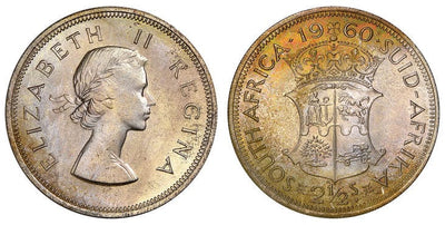 kosuke_dev 南アフリカ エリザベス2世 2-1/2シリング銀貨 1960年 NGC MS66