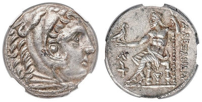 古代ギリシャ マケドニア王国 アレクサンダー大王 テトラドラクマ 紀元前336-323年 NGC MS