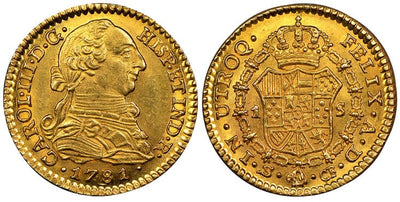 kosuke_dev スペイン カルロス3世 エスクード金貨 1781/71-S年 NGC MS65