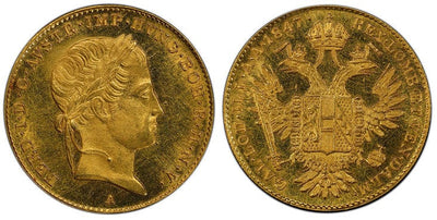 kosuke_dev オーストリア フェルディナント1世 ダカット金貨 1847-A年 PCGS MS64