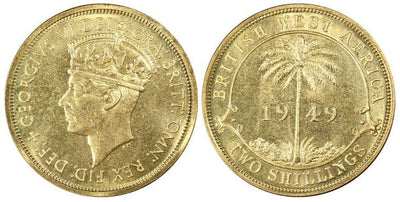 kosuke_dev イギリス領東アフリカ ジョージ6世 1シリング硬貨 1949-KN年 PCGS SP65