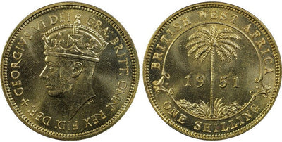 kosuke_dev イギリス領東アフリカ ジョージ6世 1シリング硬貨 1951-KN年 PCGS SP65