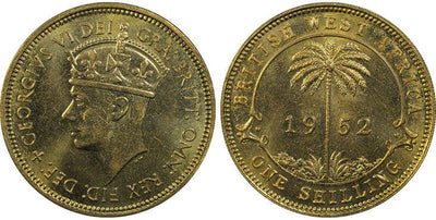 kosuke_dev イギリス領東アフリカ ジョージ6世 1シリング硬貨 1952-KN年 PCGS SP64
