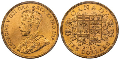 カナダ ジョージ5世 10ドル金貨 1913年 PCGS MS64