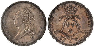 kosuke_dev フランス ルイ16世 エキュ銀貨 1786-A年 NGC PR58