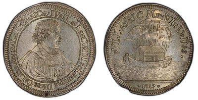 kosuke_dev ドイツ ハル マルティン・ルター 2ダカット銀貨 1717年 PCGS SP63