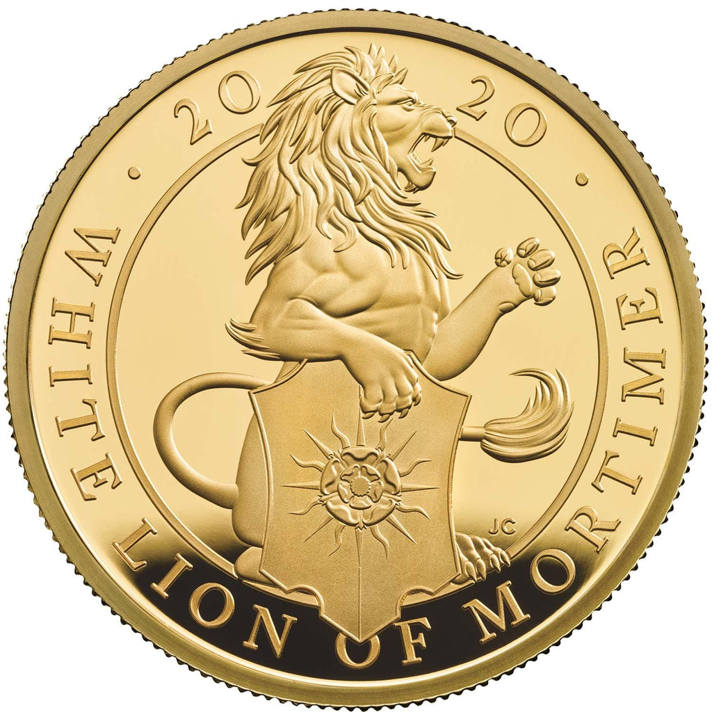 アンティークコインギャラリア 【期間限定】2020年 イギリス モーティマーのホワイトライオン 100ポンド 1オンス金貨 クイーンズビースト