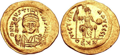 kosuke_dev 【NGC MS】ビザンツ帝国 ユスティヌス2世 ソリダス金貨 565-578年