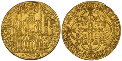 kosuke_dev 【NGC MS64】ベルギー フランドル ルイ2世 金貨 1346-84年