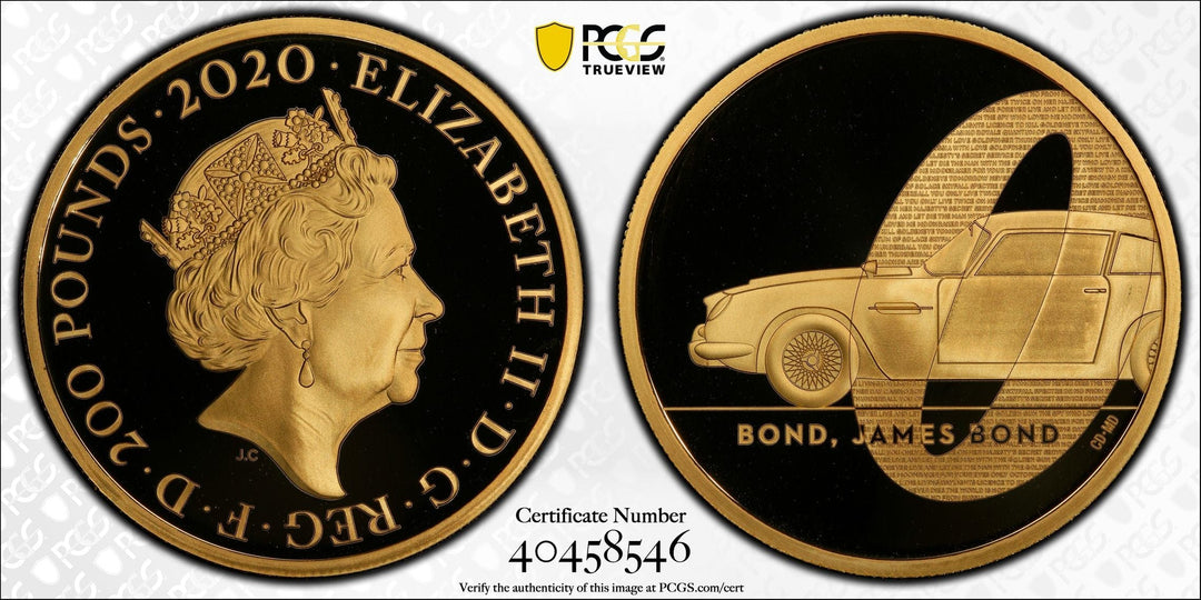 アンティークコインギャラリア 2020年 イギリス 007 James Bond（第1貨）2オンス金貨 PCGS PR70DCAM