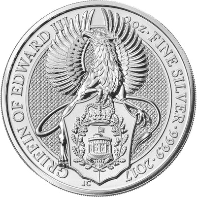 アンティークコインギャラリア 2021 イギリス エドワード3世のグリフィン 1キロ銀貨 クイーンズビーストシリーズ