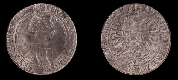 kosuke_dev 【NGC AU55】神聖ローマ帝国 ボヘミア フェルディナント2世 1624年 ターレル銀貨