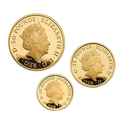 アンティークコインギャラリア 2018年 イギリス ブリタニア金貨3枚セット（製造数：170セット限定）