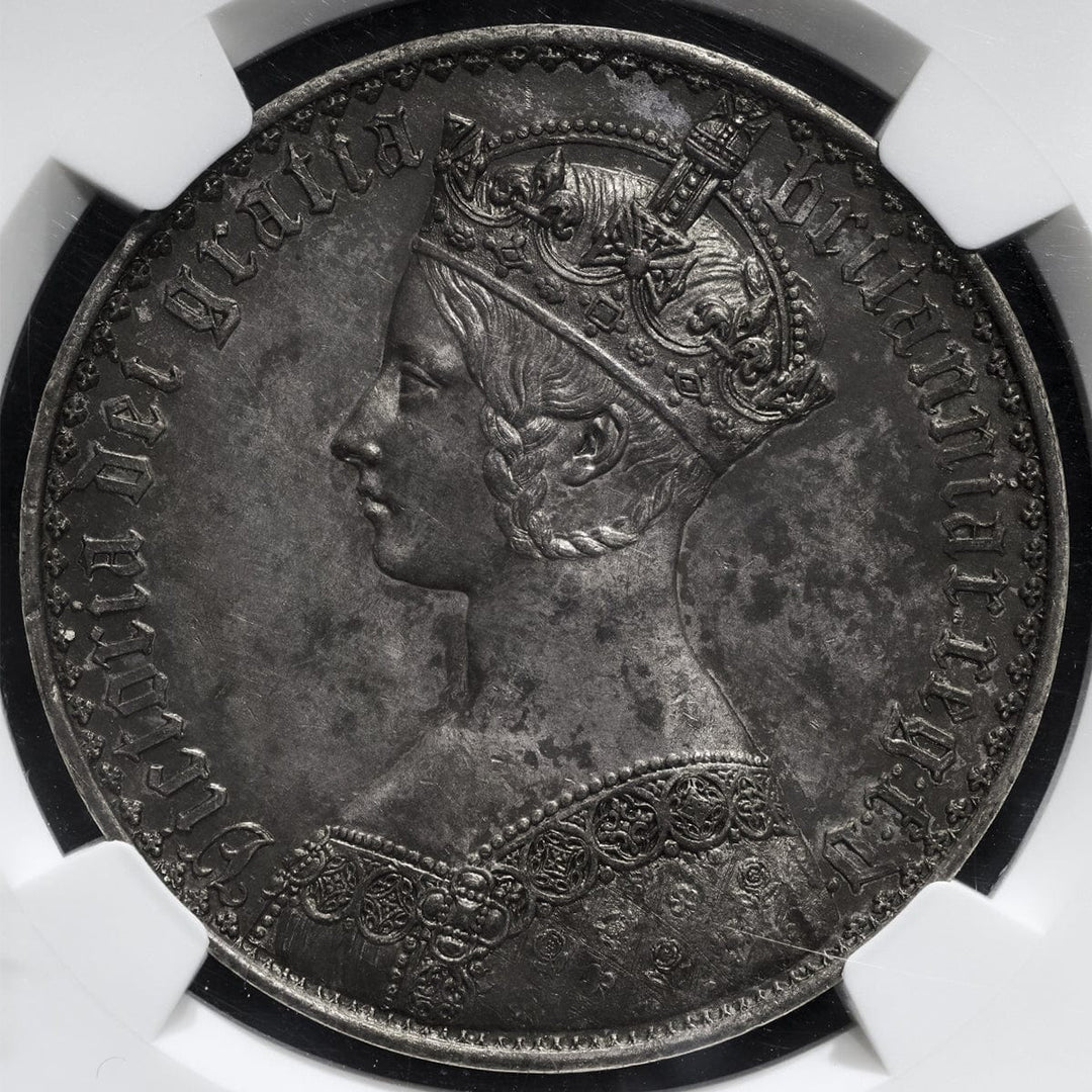 1847年 イギリス ゴシッククラウン銀貨 NGC PF55 ヴィクトリア女王 アンデシモ | アンティークコインギャラリア