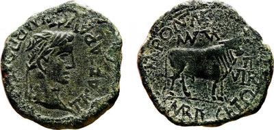 kosuke_dev ローマ帝国 ティベリウス 14-37年 アス 銅貨 美品