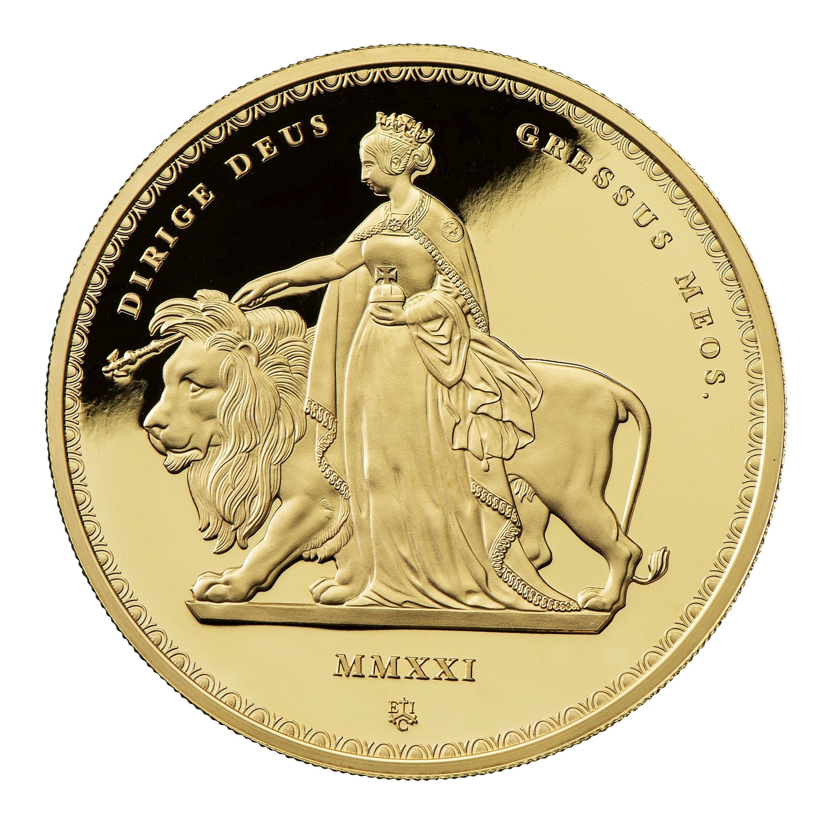 2021年 セントヘレナ 1オンス ウナとライオン プルーフ金貨