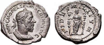 kosuke_dev ローマ帝国 マクリヌス 217年 デナリウス 銀貨 極美品