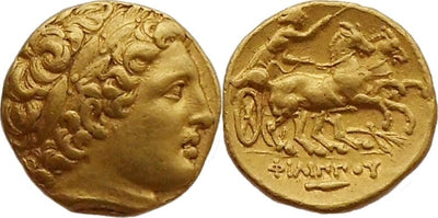 kosuke_dev 古代ギリシア マケドニア王国 紀元前323～317年 フィリッポス2世 ステーター 金貨 極美品
