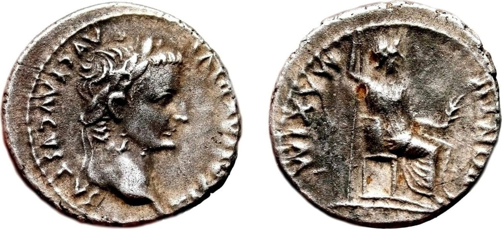 kosuke_dev ローマ帝国  ティベリウス 14-37年 デナリウス 銀貨 美品