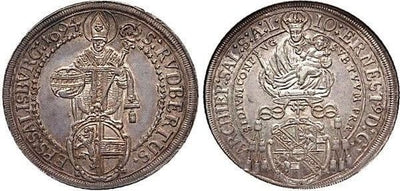 【NGC MS63】オーストリア ザルツブルグ ヨハン・エルンスト 1694年 ターラー（ターレル） 銀貨