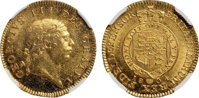 kosuke_dev 【NGC MS63】イギリス ジョージ3世 1804年 1/2ギニー 金貨