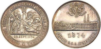 kosuke_dev 【PCGS SP63】オーストリア アドモント修道院 1874年 800周年記念メダル 銀貨