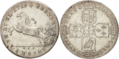 kosuke_dev ドイツ ブラウンシュヴァイク＝リューネブルク 1719年 2/3ターラー（ターレル） グルデン 銀貨 極美品