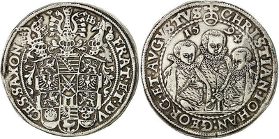 kosuke_dev 神聖ローマ帝国 ザクセン クリスチャン2世 1594年 ターラー（ターレル） 銀貨 準未使用