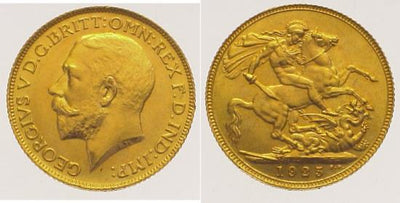 1920 大英帝国 ソブリン金貨 プルーフ