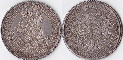 1706 神聖ローマ帝国 ハプスブルグ家 ヨーゼフ1世 ターラー銀貨 XF