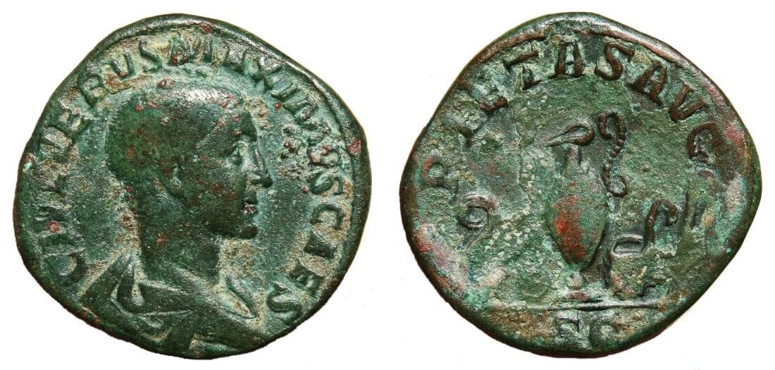 ローマ帝国 マクシムス帝 235-236年 セステルティウス 銅貨 美品 ...