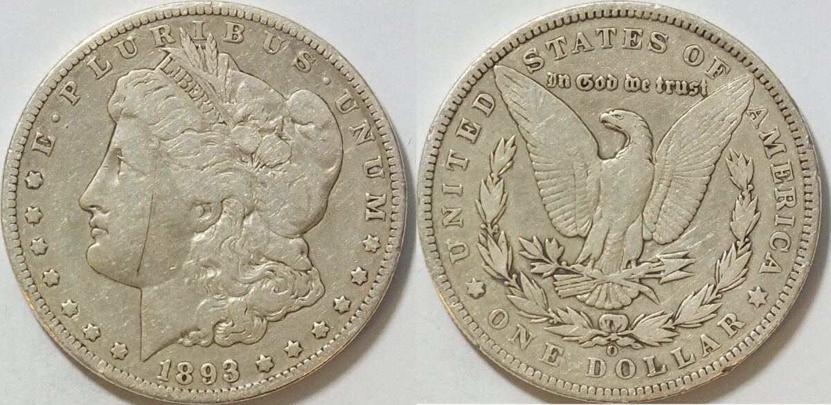 北米 アメリカ リバティー 1893年 1ドル 硬貨 美品 | アンティーク