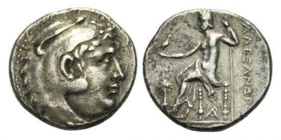 kosuke_dev 古代ギリシャ　マケドニア王国　アレキサンダー大王　テトラドラクマ　BC336-323年