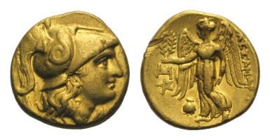 古代ギリシャ　マケドニア王国　アレキサンダー大王　BC336-323年　極美品