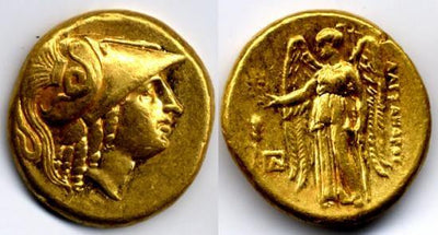 kosuke_dev 古代ギリシャ　マケドニア王国　アレキサンダー　ステーター金貨　BC323-316年 美品-極美品