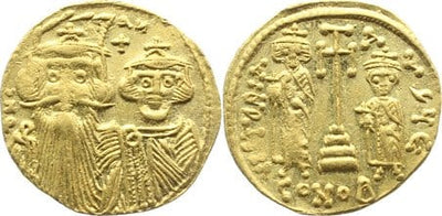 kosuke_dev ビザンツ帝国　ソリダス金貨　コンスタンツ２世　コンスタンティノープル 641-668年　美品-極美品